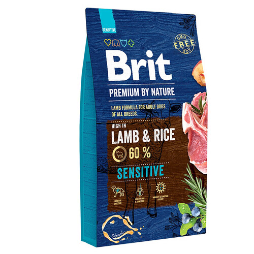 Brit Premium гипоаллергенный с ягненком и рисом
