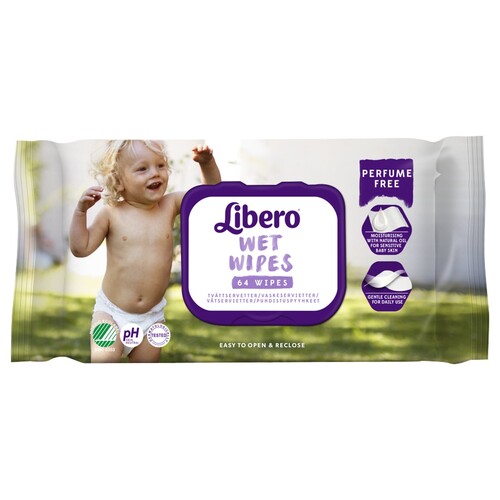 Libero Wet Wipes с маслом канолы