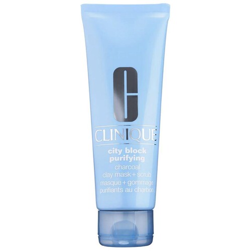 CLINIQUE City block purifying charcoal clay mask+scrub